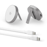 dbramante1928 Qi2 25W Trådløs Magnetisk Lader m. Stativfunksjon – MagSafe Kompatibel – Aluminium