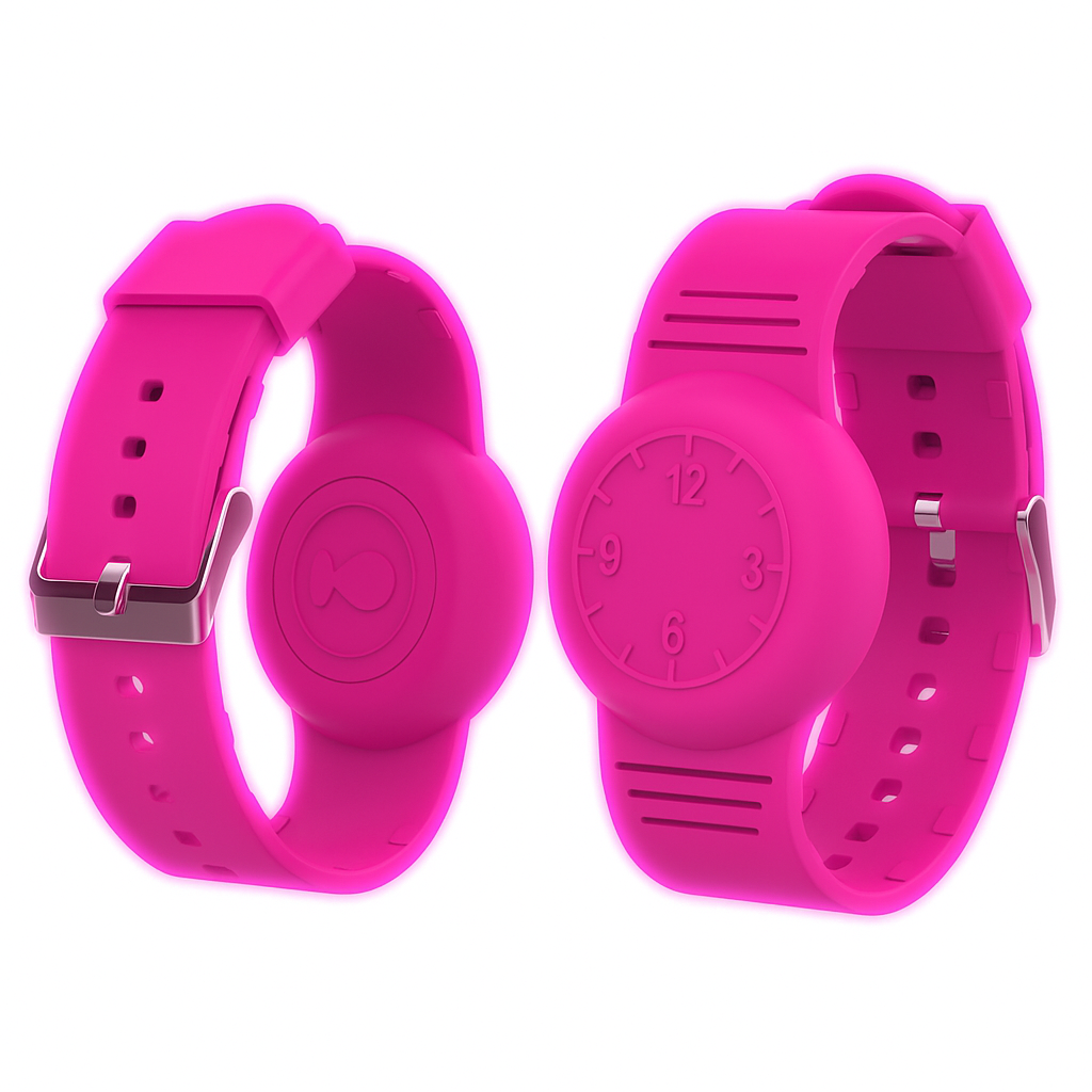 Apple AirTag 1. & 2. Gen. Silikonrem – Lysende Rosa