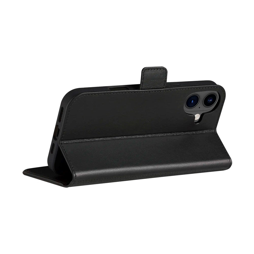 iPhone 16 Plus dbramante1928 Copenhagen Ekte Skinn Deksel med Lommebok - Black