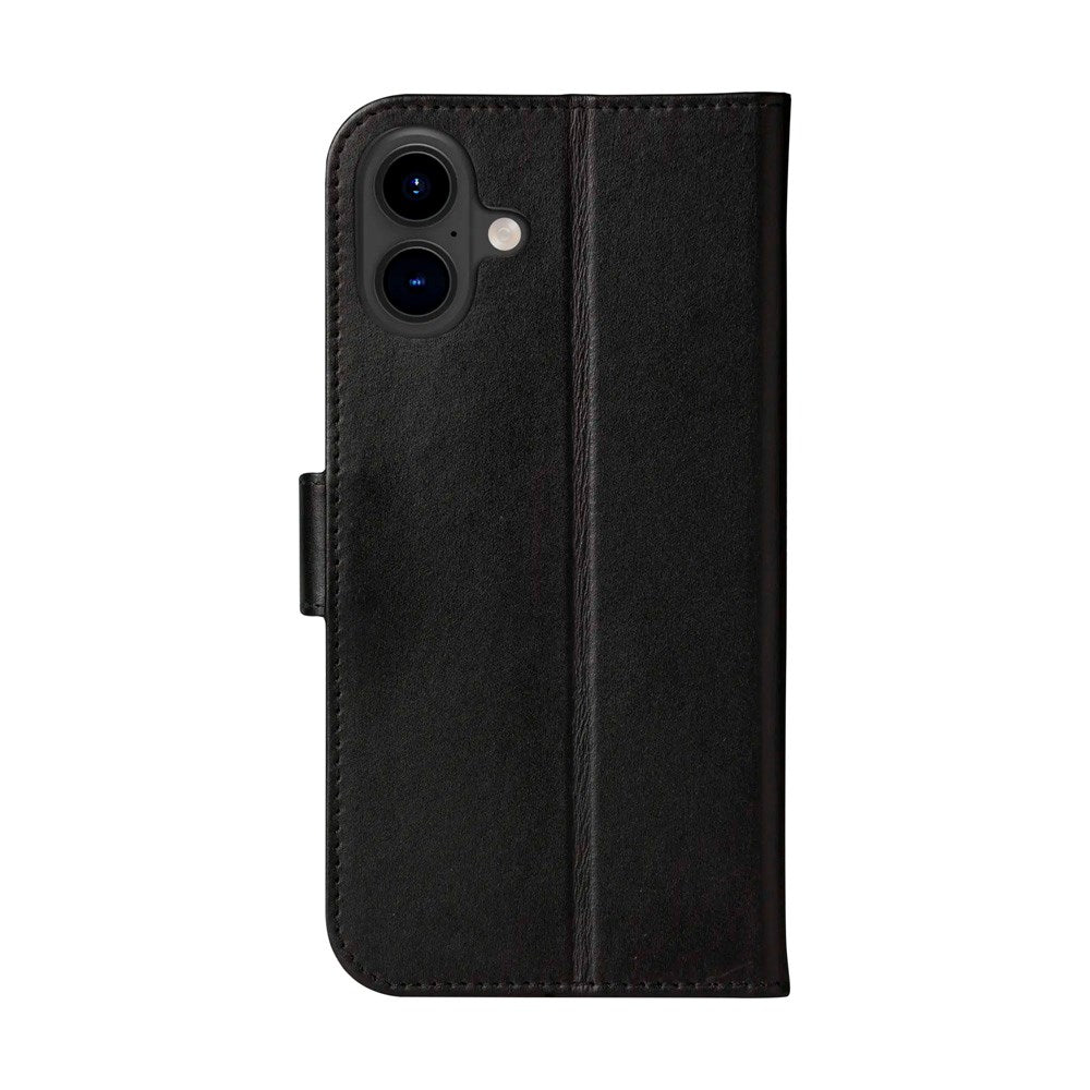 iPhone 16 Plus dbramante1928 Copenhagen Ekte Skinn Deksel med Lommebok - Black