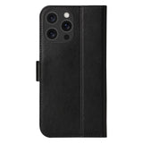 iPhone 16 Pro Max dbramante1928 Copenhagen Ekte Skinn Deksel m. Lommebok - Black
