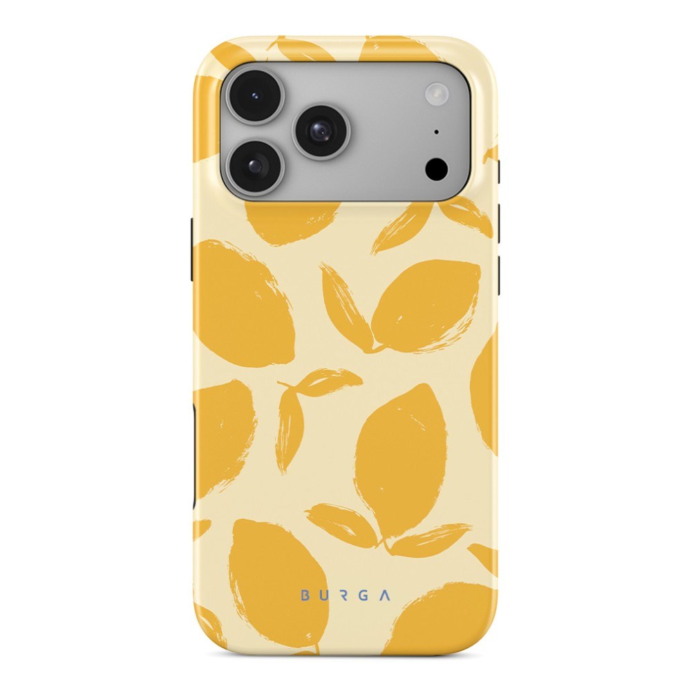 iPhone 18 Pro Burga Tough Fashion Deksel - MagSafe Kompatibel - Lemon Tart