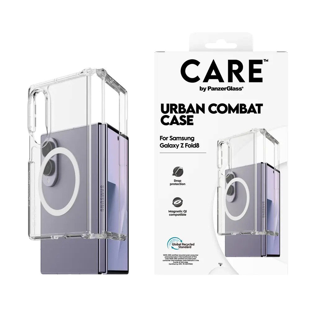 Samsung Galaxy Z Fold8 CARE™ by PanzerGlass® Urban Combat Case - Qi Kompatibel - Transparent