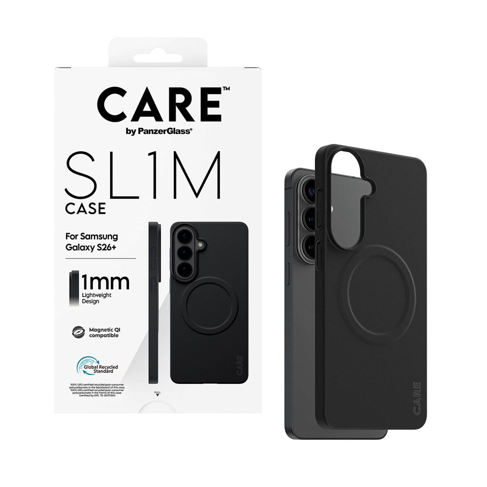 Samsung Galaxy S26+ (Plus) CARE by PanzerGlass SL1M Deksel - Svart
