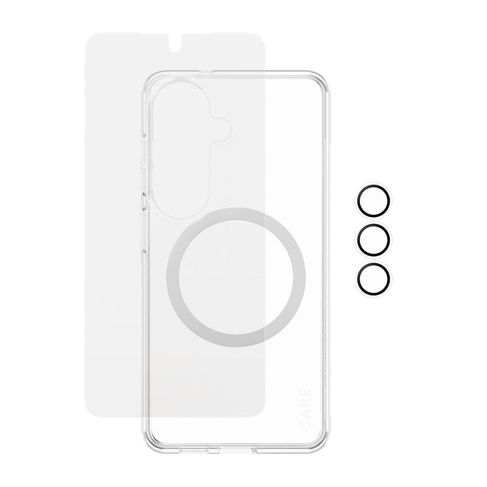 Samsung Galaxy S26 Urban Combat 3-in-1 Bundle med Deksel / Skjermbeskytter / Kamerabeskyttelse - Qi Kompatibel - Gjennomsiktig