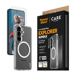 Samsung Galaxy S26 Urban Combat 3-in-1 Bundle med Deksel / Skjermbeskytter / Kamerabeskyttelse - Qi Kompatibel - Gjennomsiktig