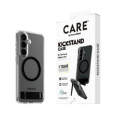 Samsung Galaxy S26+ (Plus) CARE by PanzerGlass Feature Kickstand Deksel - Qi Kompatibel - Transparent / Black