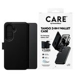 Samsung Galaxy S26+ (Plus) CARE by PanzerGlass Feature Tango 2-in-1 Deksel med Lommebok - Svart