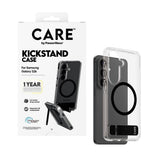 Samsung Galaxy S26 CARE by PanzerGlass Feature Kickstand Deksel - Qi Kompatibel - Transparent / Black