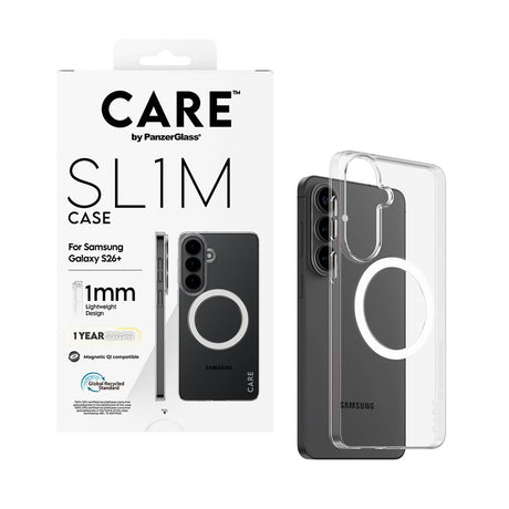 Samsung Galaxy S26+ (Plus) CARE by PanzerGlass SL1M Deksel - Gjennomsiktig