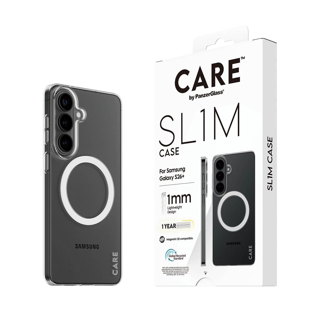 Samsung Galaxy S26+ (Plus) CARE by PanzerGlass SL1M Deksel - Gjennomsiktig
