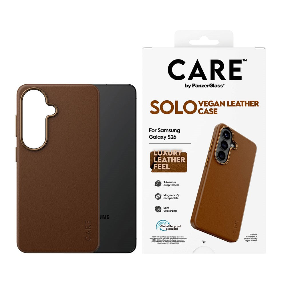 Samsung Galaxy S26 CARE by PanzerGlass SOLO Deksel - Brun