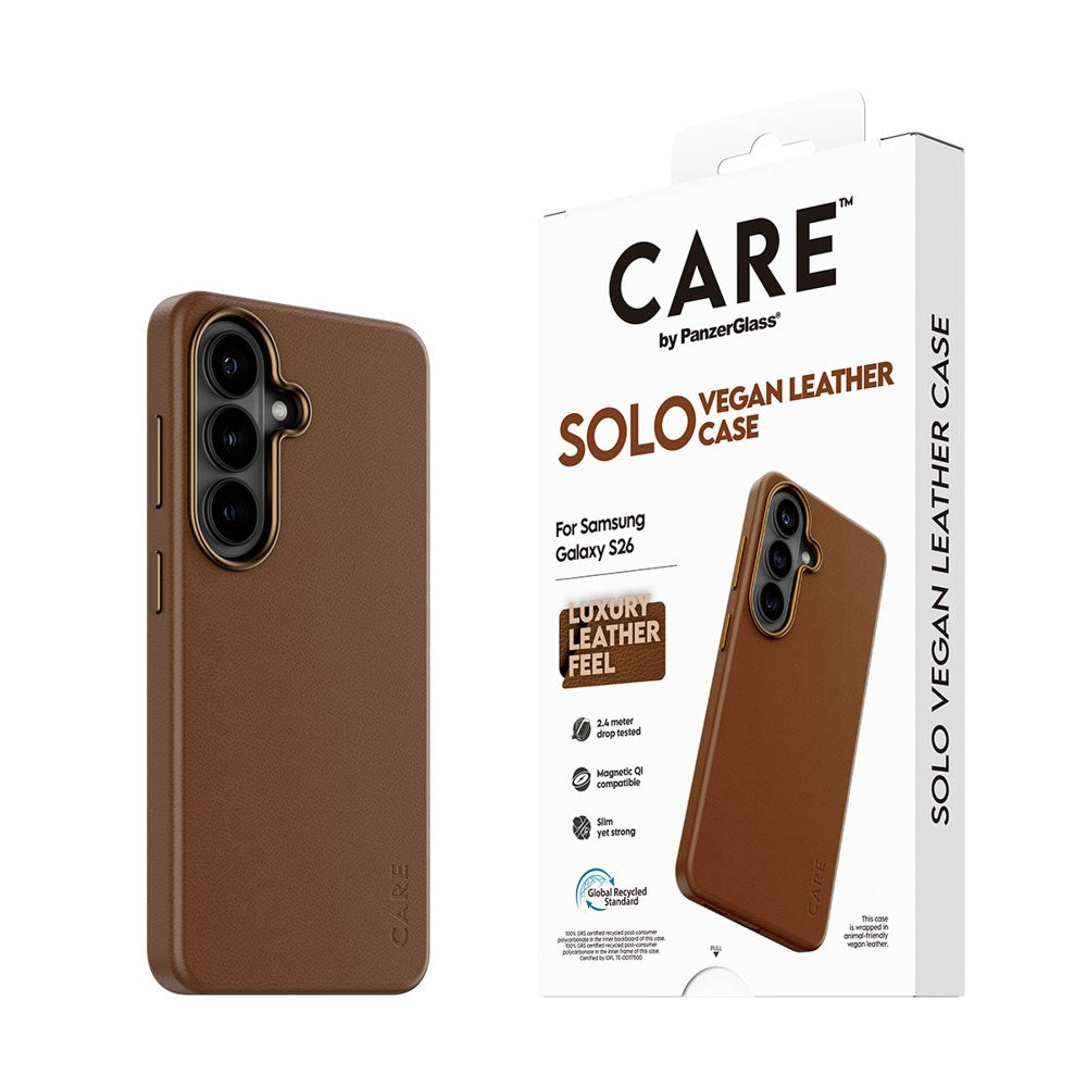 Samsung Galaxy S26 CARE by PanzerGlass SOLO Deksel - Brun