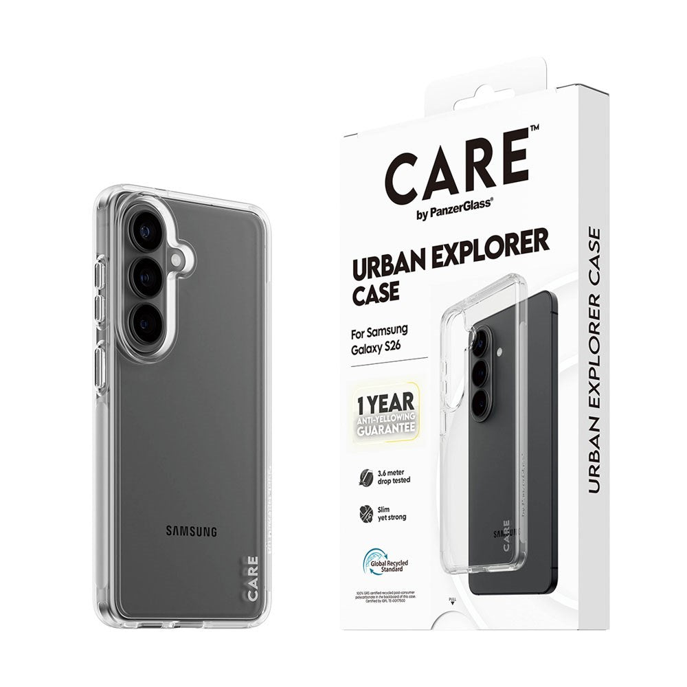 Samsung Galaxy S26 CARE by PanzerGlass Urban Explorer Deksel - Gjennomsiktig