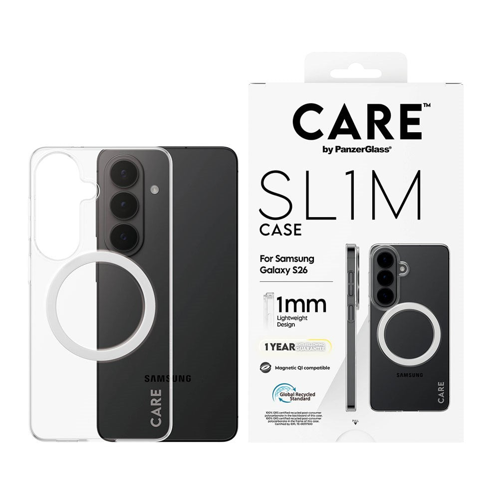 Samsung Galaxy S26 CARE by PanzerGlass SL1M Deksel - Gjennomsiktig