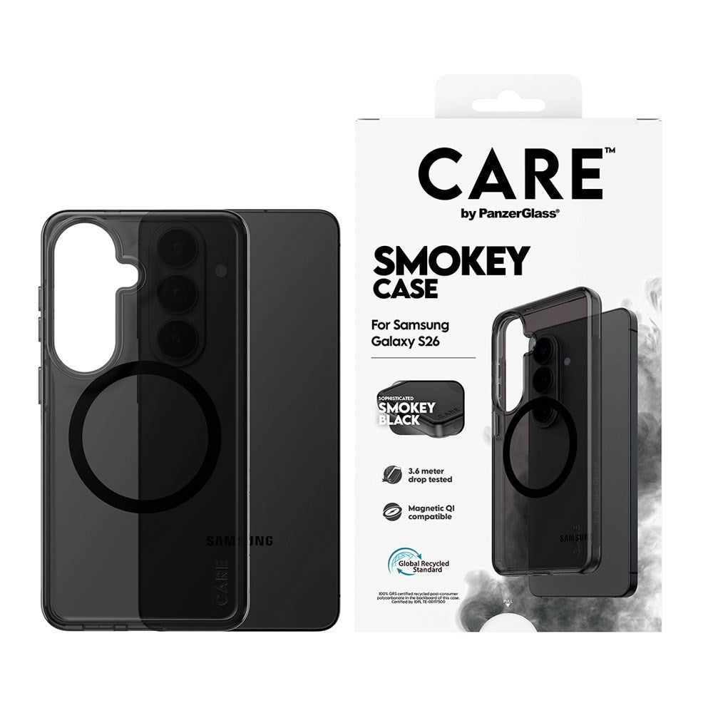 Samsung Galaxy S26 CARE by PanzerGlass Urban Explorer Deksel - Qi Kompatibel - Smokey Svart