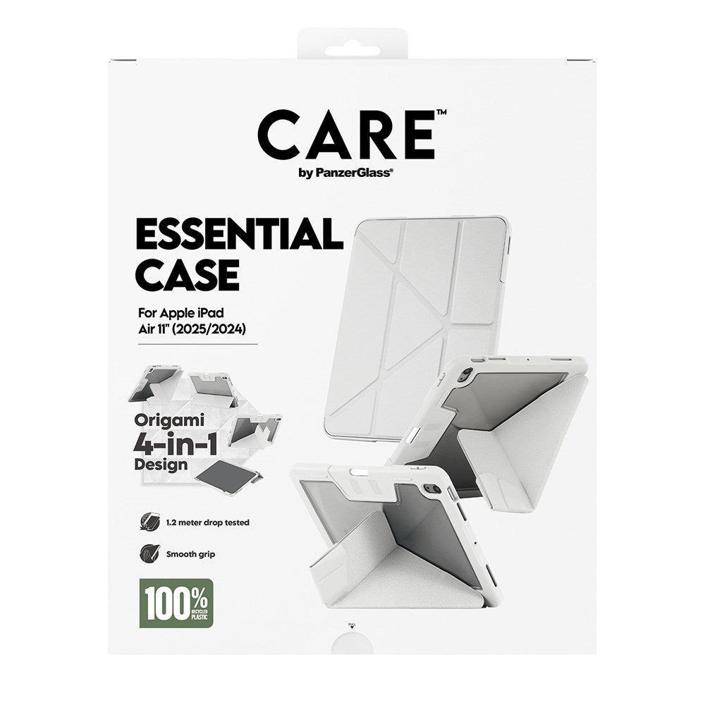 iPad Air 11" (2026 / 2025 / 2024) Care by PanzerGlass Essential Case - Stående Funksjon - Grå