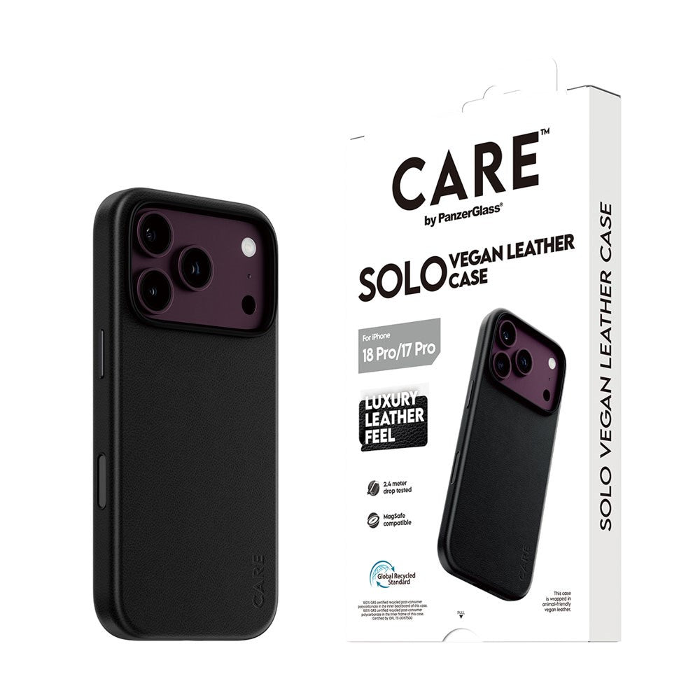 iPhone 18 Pro / 17 Pro CARE by PanzerGlass SOLO Deksel - MagSafe Kompatibel - Svart