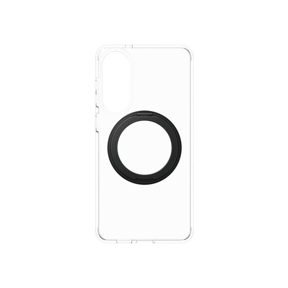 CARE by PanzerGlass Samsung Galaxy S25 Edge Feature Kickstand Deksel - MagSafe Kompatibel - Transparent / Black