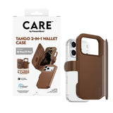 iPhone 18 Pro / 17 Pro CARE by PanzerGlass Feature Tango 2-in-1 Deksel med Lommebok - MagSafe Kompatibel - Brun