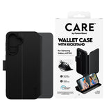 Samsung Galaxy A37 CARE by PanzerGlass Feature Wallet Case med Stativfunksjon - Svart