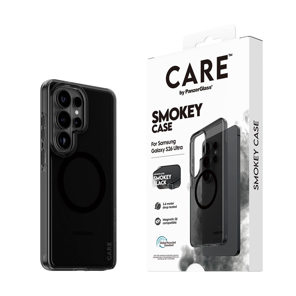 Samsung Galaxy S26 Ultra CARE by PanzerGlass Urban Explorer Deksel - Qi Kompatibel - Smokey Svart
