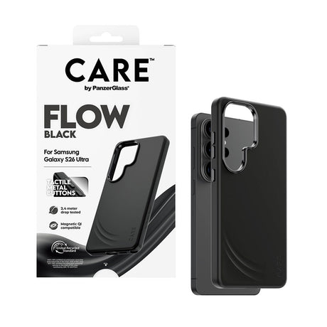 Samsung Galaxy S26 Ultra CARE by PanzerGlass Feature Flow Deksel - Qi Kompatibel - Svart