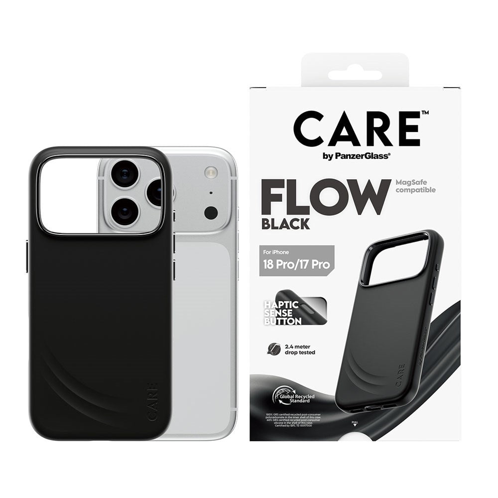 iPhone 18 Pro / 17 Pro CARE by PanzerGlass Feature Flow Deksel - MagSafe Kompatibel - Svart