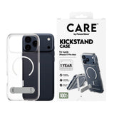 CARE by PanzerGlass iPhone 17 Pro Max Feature Kickstand Deksel - MagSafe Kompatibel - Transparent / Silver