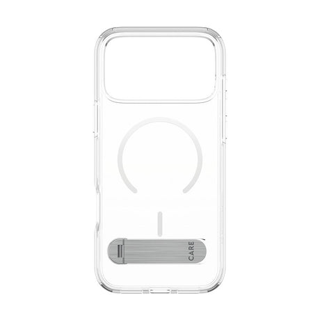 CARE by PanzerGlass iPhone 17 Pro Max Feature Kickstand Deksel - MagSafe Kompatibel - Transparent / Silver
