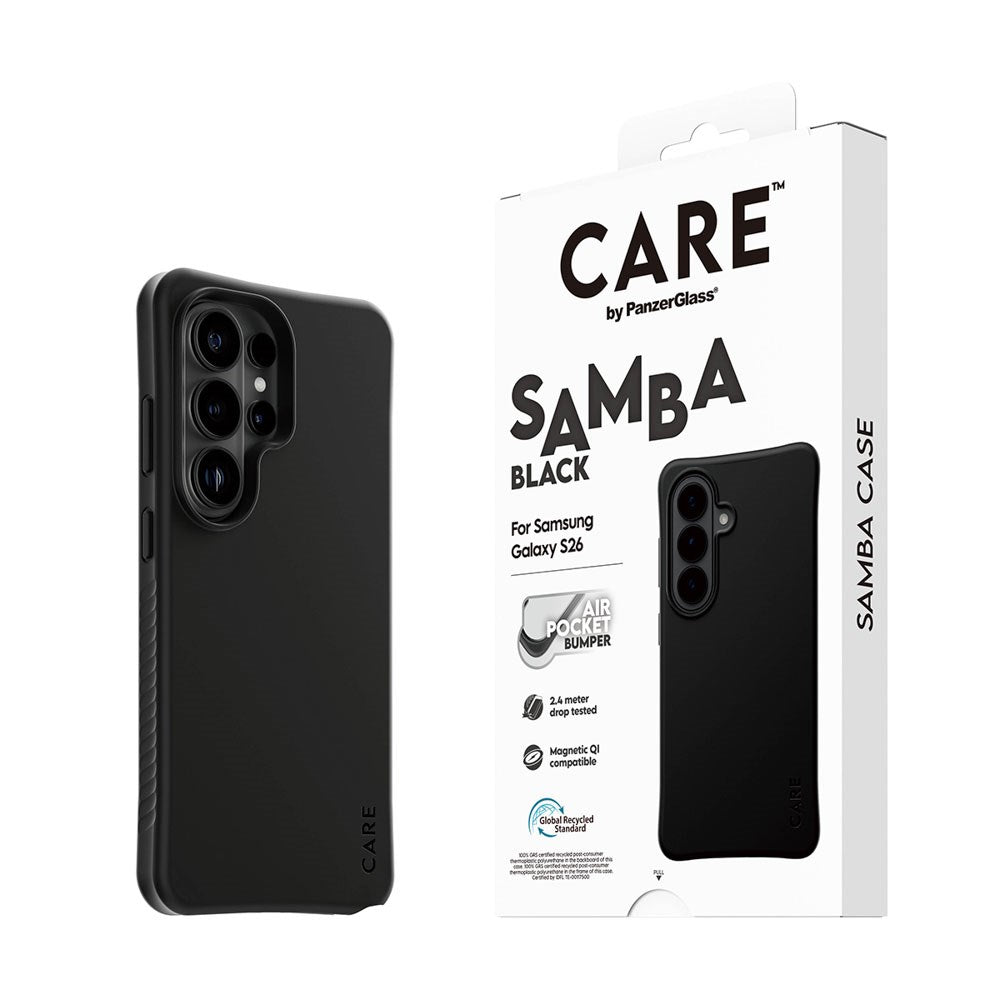 Samsung Galaxy S26 Ultra CARE by PanzerGlass Fashionable Samba Deksel - Qi Kompatibel - Svart