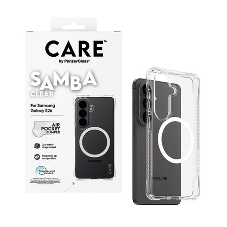Samsung Galaxy S26 CARE by PanzerGlass Fashionable Samba Deksel - Qi Kompatibel - Gjennomsiktig
