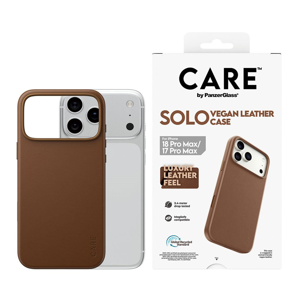 iPhone 18 Pro Max  / 17 Pro Max CARE by PanzerGlass SOLO Deksel - MagSafe Kompatibel - Brun