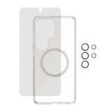 Samsung Galaxy S26 Ultra Urban Combat 3-in-1 Privacy Bundle med Deksel / Skjermbeskyttelse (Privacy) / Kamerabeskyttelse - Qi Kompatibel - Gjennomsiktig