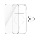 iPhone 18 Pro CARE By PanzerGlass 3-i-1 FLAGSHIP Bundle - Skjermbeskyttelse (UWF) / Deksel / Kamerabeskyttelse - Gjennomsiktig