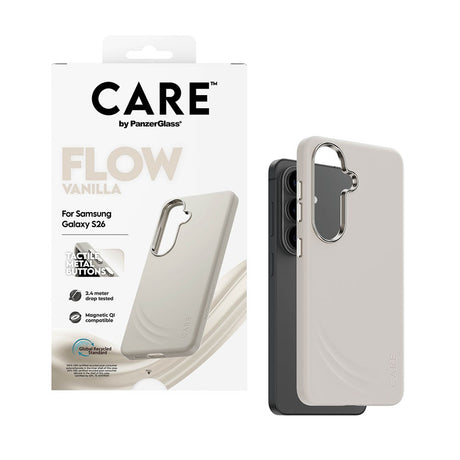 Samsung Galaxy S26 CARE by PanzerGlass Feature Flow Deksel - Qi Kompatibel - Vanilla