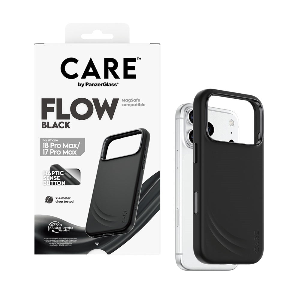 iPhone 18 Pro Max  / 17 Pro Max CARE by PanzerGlass Feature Flow Deksel - MagSafe Kompatibel - Svart
