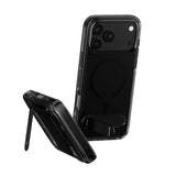 iPhone 18 Pro Max  / 17 Pro Max CARE by PanzerGlass Feature Kickstand Deksel - MagSafe Kompatibel - Svart / Gjennomsiktig