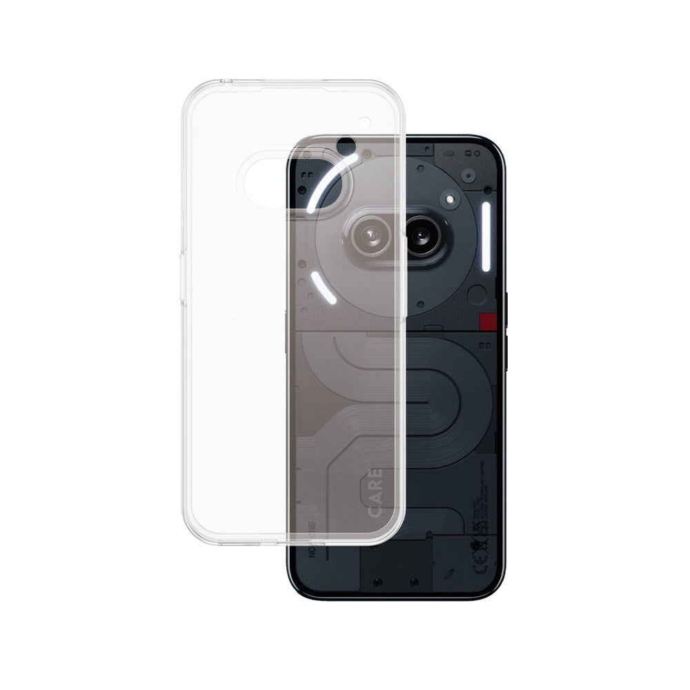 CARE by PanzerGlass Nothing Phone (3a) Fashionable Transparent X-Ray Soft Basic Case - Gjennomsiktig