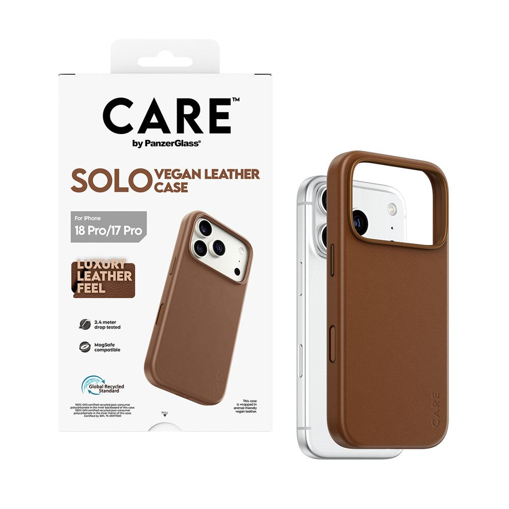 iPhone 18 Pro / 17 Pro CARE by PanzerGlass SOLO Deksel - MagSafe Kompatibel - Brun