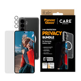 Samsung Galaxy S26+ (Plus) Urban Combat 3-in-1 Privacy Bundle med Deksel / Skjermbeskyttelse (Privacy) / Kamerabeskyttelse - Qi Kompatibel - Gjennomsiktig
