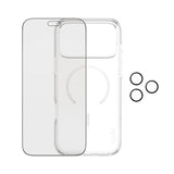 iPhone 18 Pro Max CARE by PanzerGlass 3-i-1 FLAGSHIP Bundle - Deksel / Privacy Skjermbeskyttelse (UWF) / Kamerabeskyttelse - Gjennomsiktig / Svart