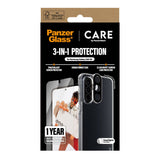 CARE by PanzerGlass Samsung Galaxy A56 (5G) 3-i-1 FLAGSHIP Bundle - Deksel / Skjermbeskyttelse (UWF) / Kamerabeskyttelse - Gjennomsiktig
