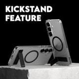 CARE by PanzerGlass Samsung Galaxy S25+ (Plus) Feature Kickstand Deksel - Qi Kompatibel - Transparent / Black