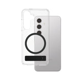 CARE by PanzerGlass Samsung Galaxy S25 Feature Kickstand Deksel - Qi Kompatibel - Transparent / Black
