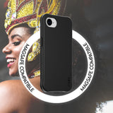 CARE by PanzerGlass iPhone 17e / 16e Fashionable Samba Deksel - MagSafe Kompatibel - Svart