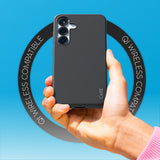 CARE by PanzerGlass Samsung Galaxy S25+ (Plus) FASHION Fearlessly Fashionable Deksel - QI Kompatibel - Black