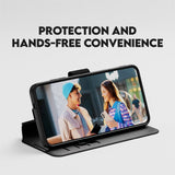 CARE by PanzerGlass Samsung Galaxy S25+ (Plus) Feature Wallet Case med Stativfunksjon - Svart