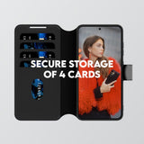 CARE by PanzerGlass Samsung Galaxy S25 Feature Wallet Case med Stativfunksjon - Svart