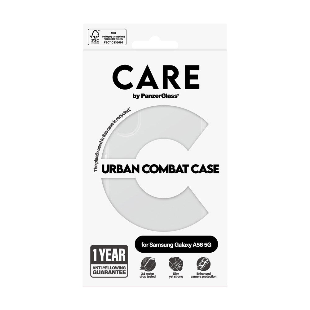 CARE by PanzerGlass Samsung Galaxy A56 (5G) FLAGSHIP Urban Combat Deksel - Gjennomsiktig